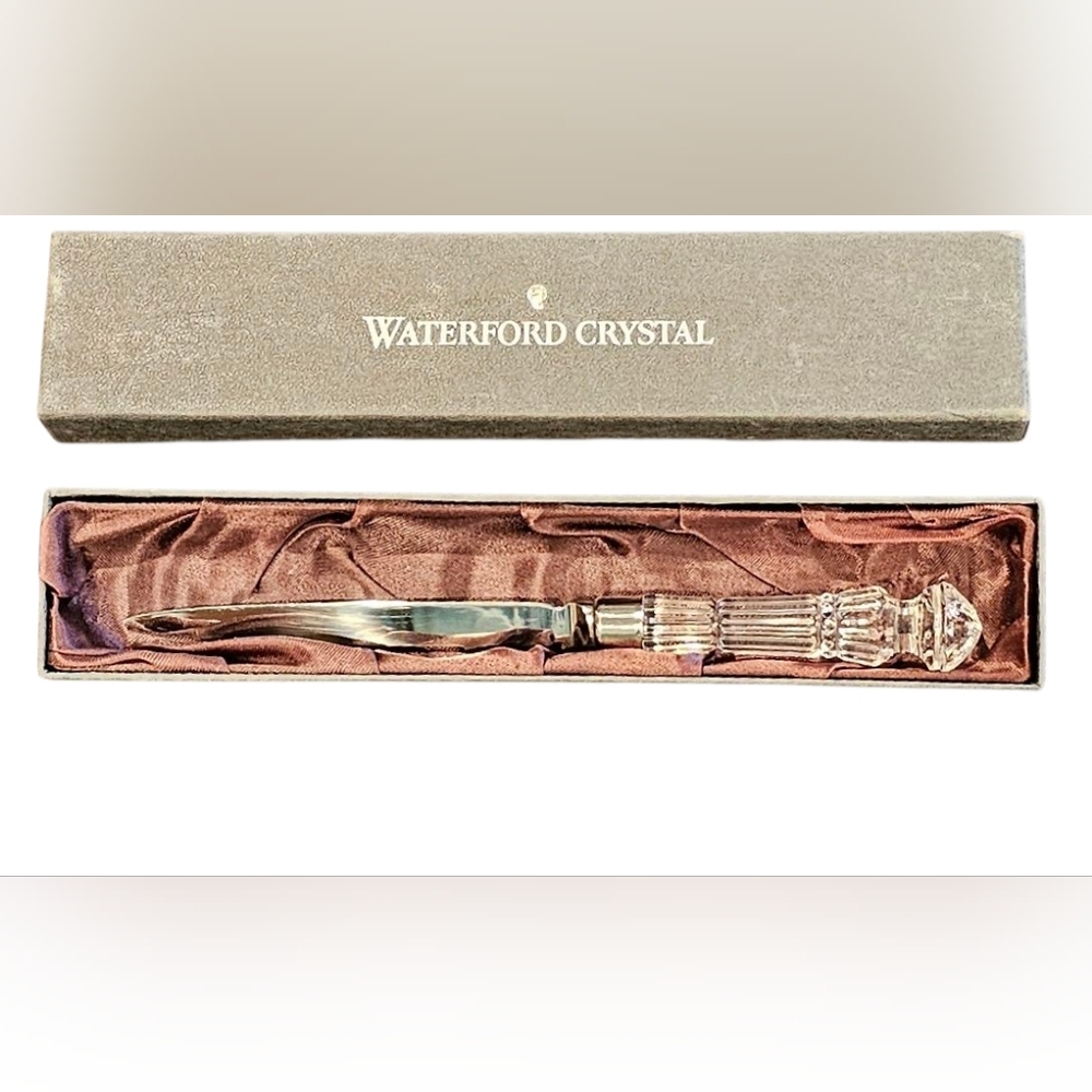 Waterford Crystal Letter Opener Stainless Steel Blade Vintage Collectible EUC